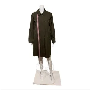 NWT BURBERRY Collegiate Stripe Gabardine Coat