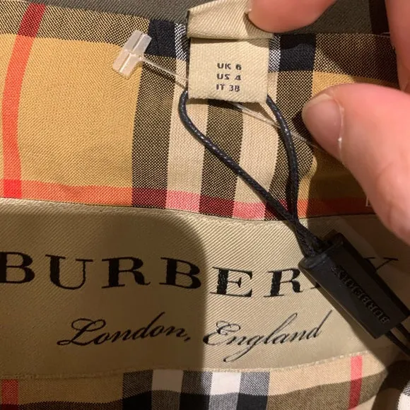 NWT BURBERRY Collegiate Stripe Gabardine Coat
