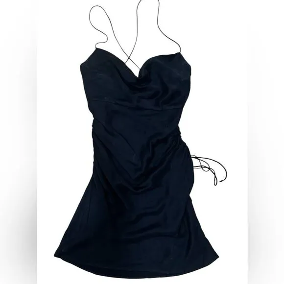 **NWT** FOR LOVE &amp; LEMONS SZ Medium KYRA MINI CUTOUT DRESS IN BLACK$182