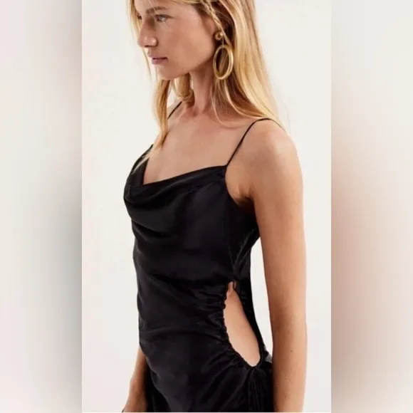 **NWT** FOR LOVE &amp; LEMONS SZ Medium KYRA MINI CUTOUT DRESS IN BLACK$182