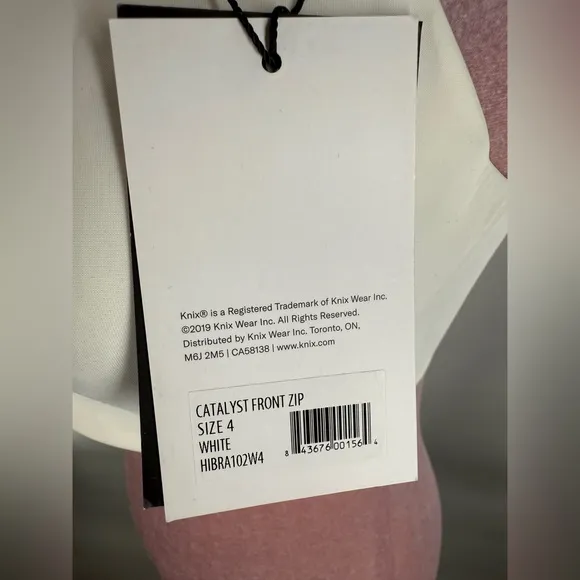 NWT Knix Catalyst Front Zip Sports Bra