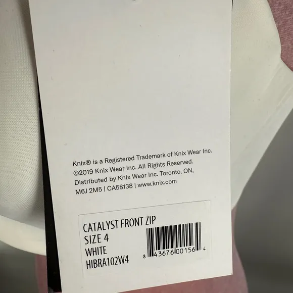 NWT Knix Catalyst Front Zip Sports Bra