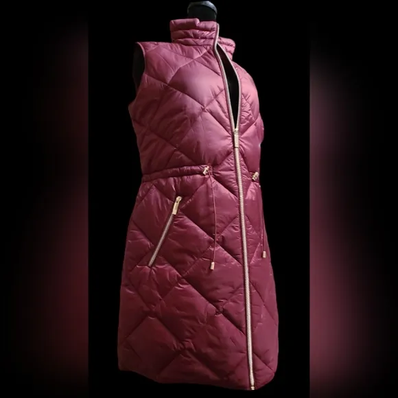 NWT Liz Claiborne size S burgundy vest