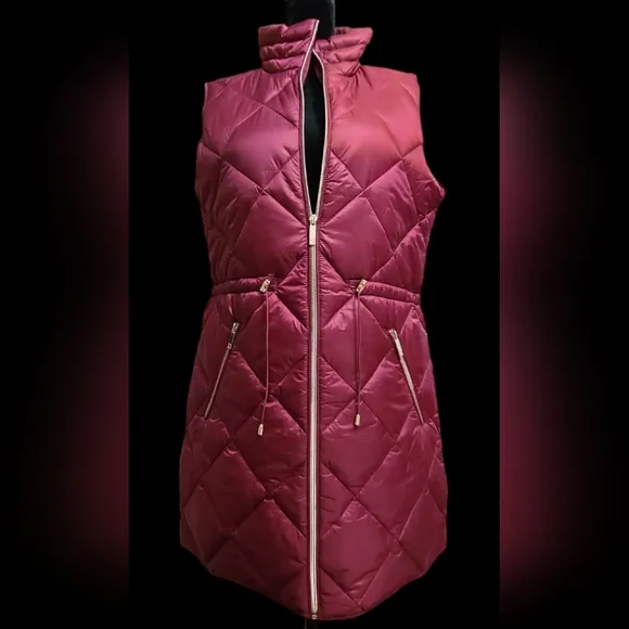 NWT Liz Claiborne size S burgundy vest