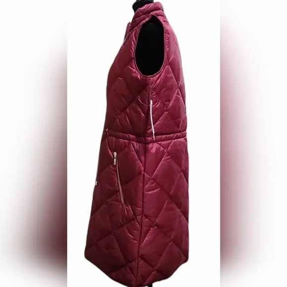 NWT Liz Claiborne size S burgundy vest