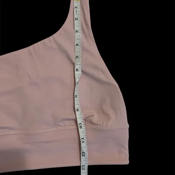 NWT, Lululemon, Align Asymmetrical Bra, Sz 8 Cups A / B , Soft Pink