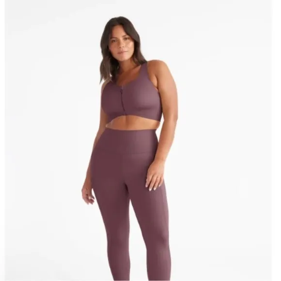 NWT New knix Catalyst Front Zip Sports Bra in Dahlia Size 5(38C-D)