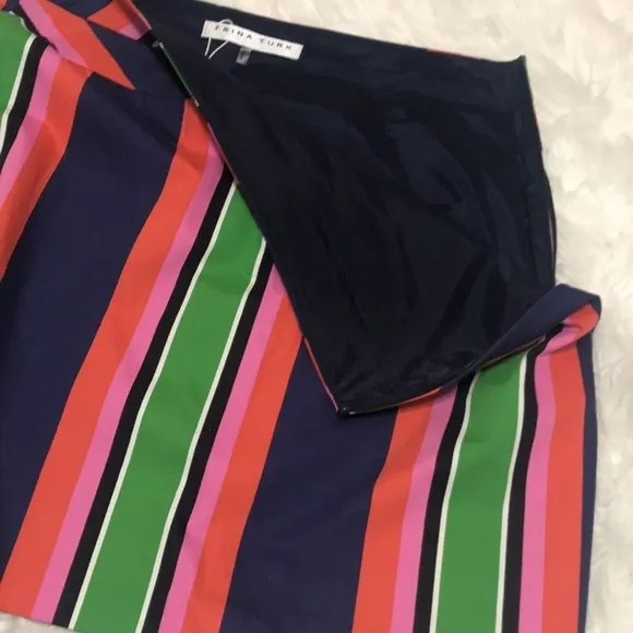 NWT Trina Turk Free Time Stripe Mini Skirt SZ 4