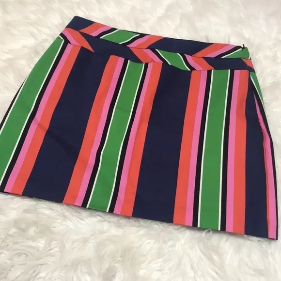 NWT Trina Turk Free Time Stripe Mini Skirt SZ 4