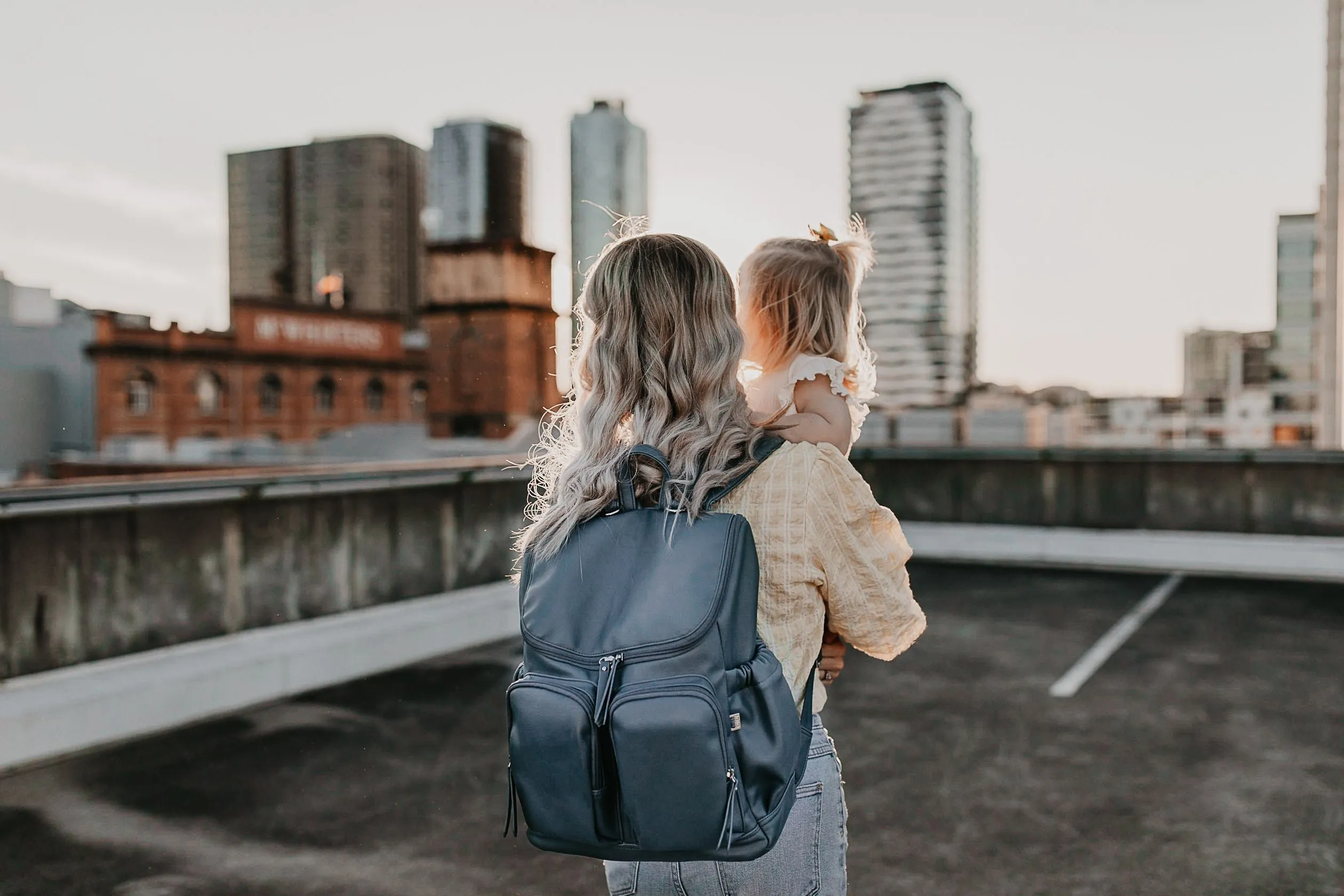 OiOi Nappy Backpack - Stone Blue