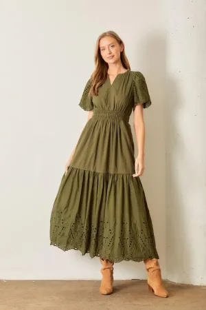 Olive Dream Pocket Maxi Dress