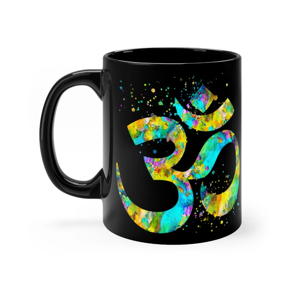 Om Symbol  Black Mug 11oz