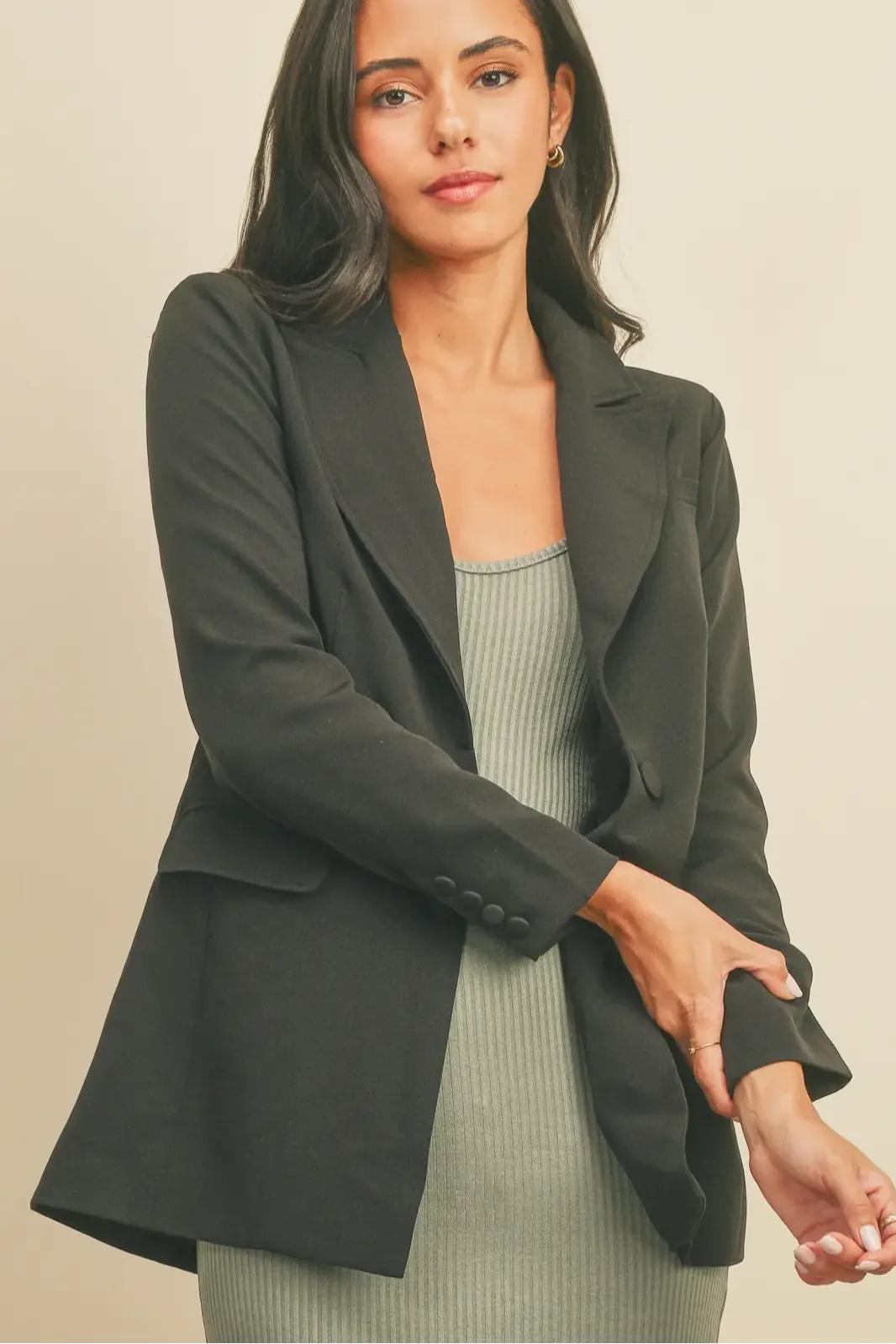 On Point Button Blazer