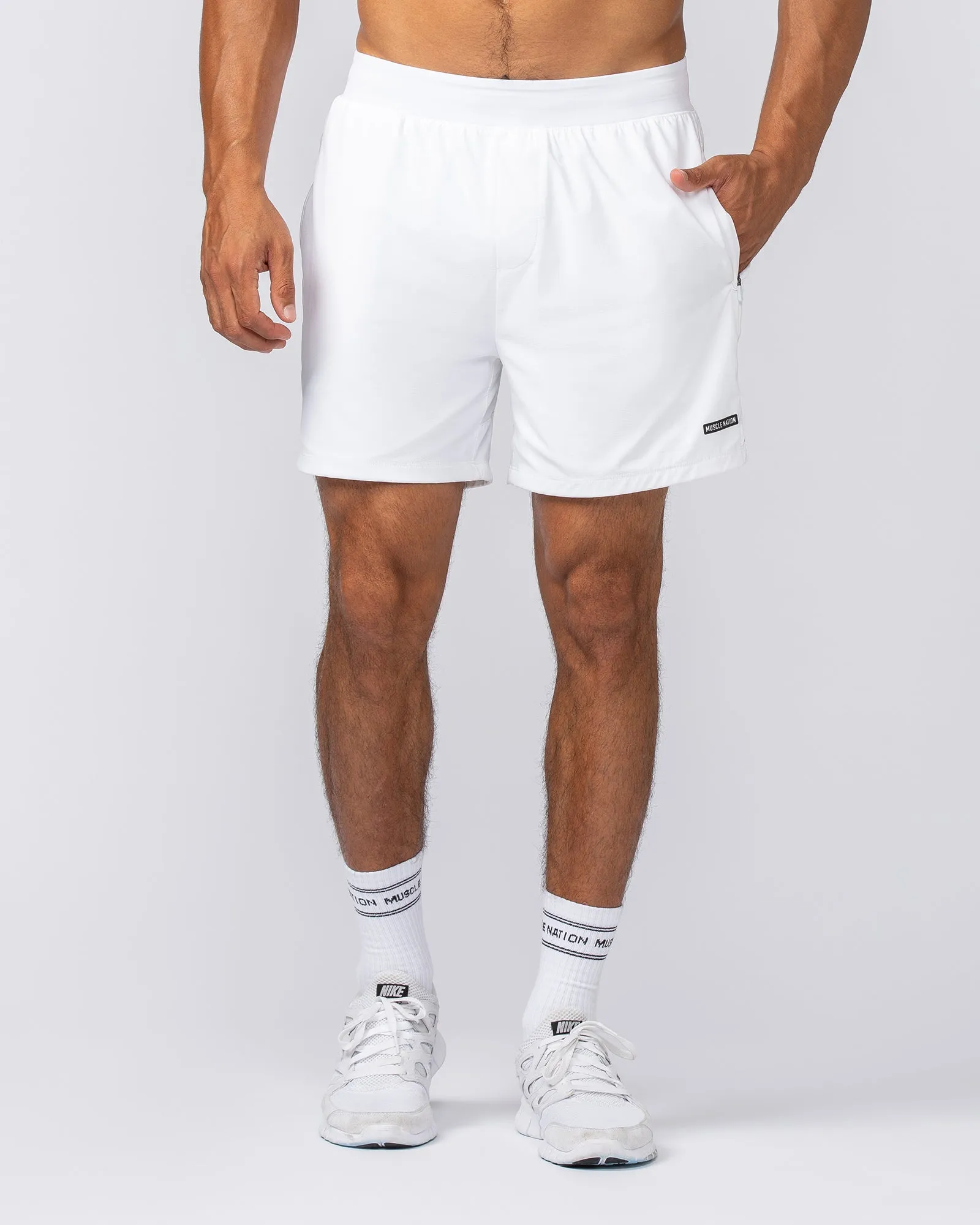 On Repeat Training 5" Shorts - White