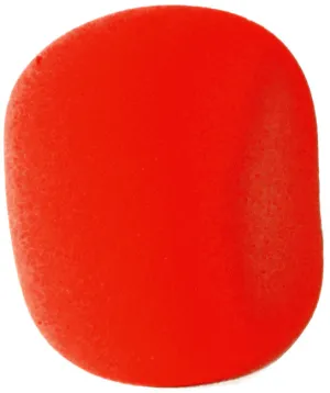 On Stage Red Foam Microphone Windscreen Pk-1