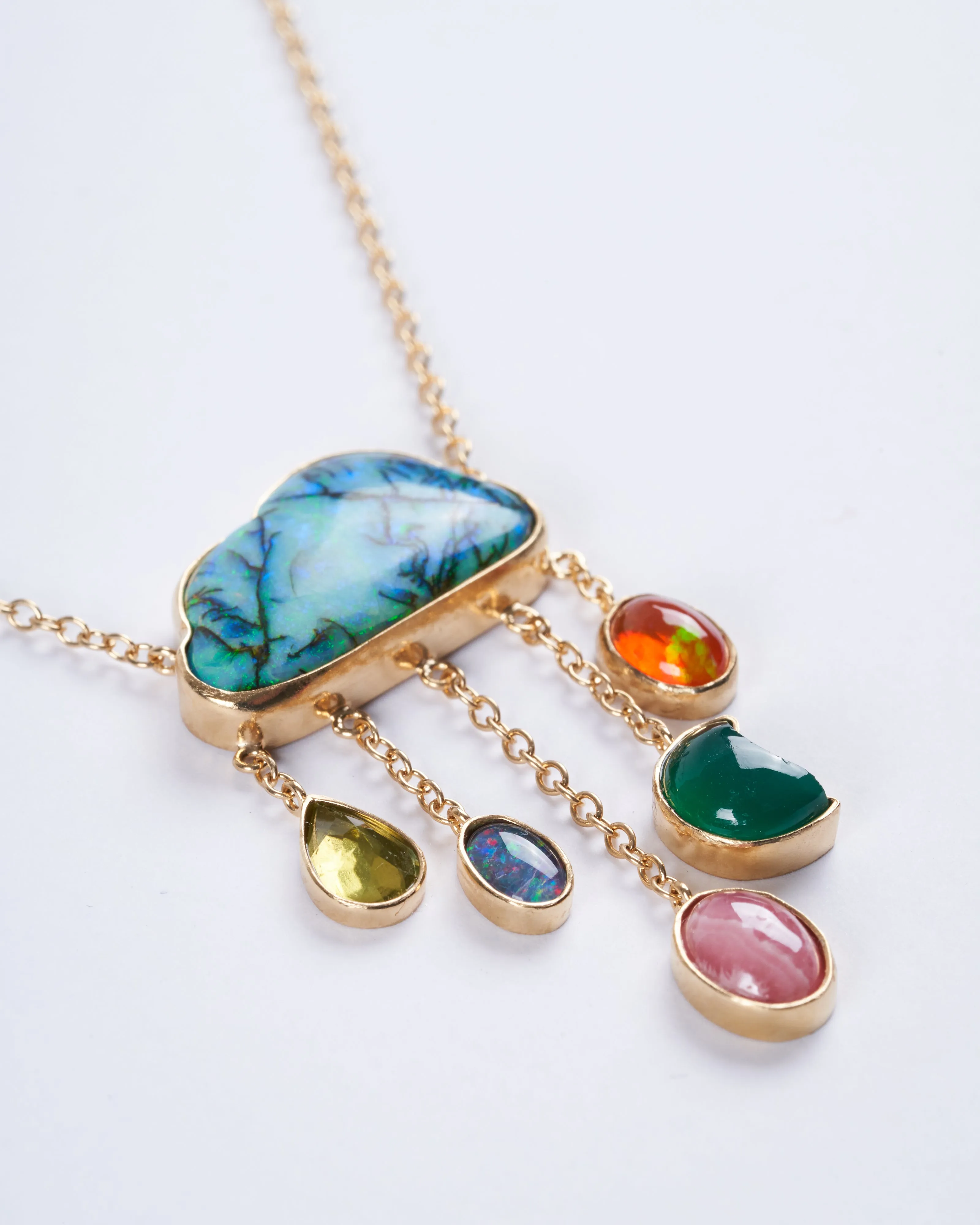 opal cloud necklace