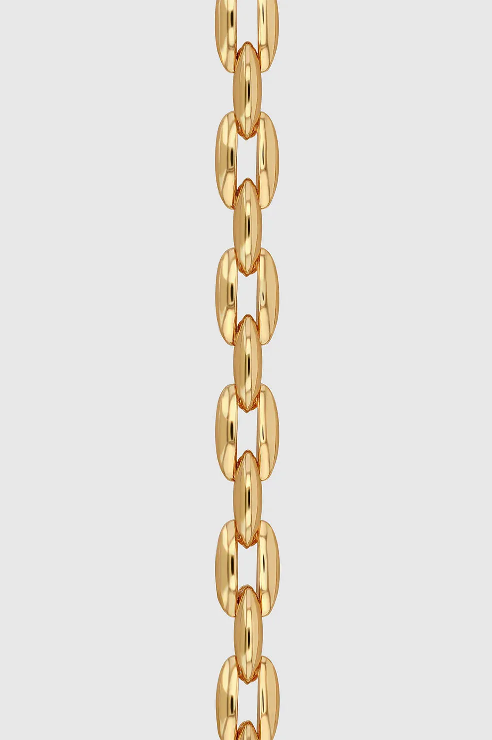 Oval Link Necklace - Gold