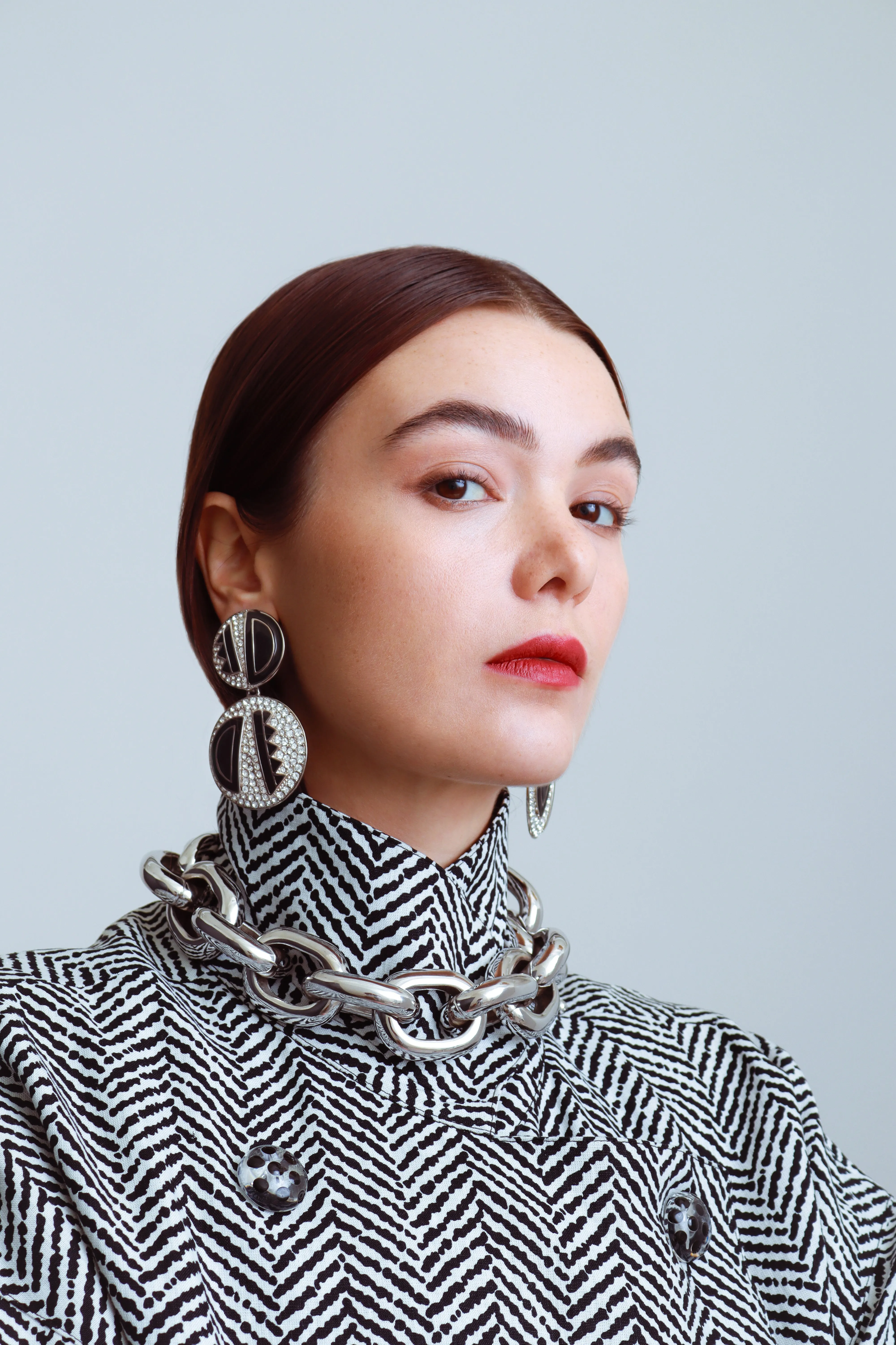 Oversized Cable Chain Collar Necklace