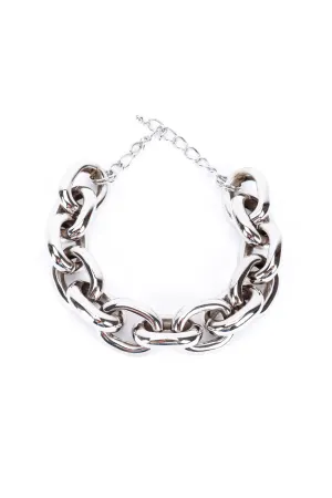 Oversized Cable Chain Collar Necklace