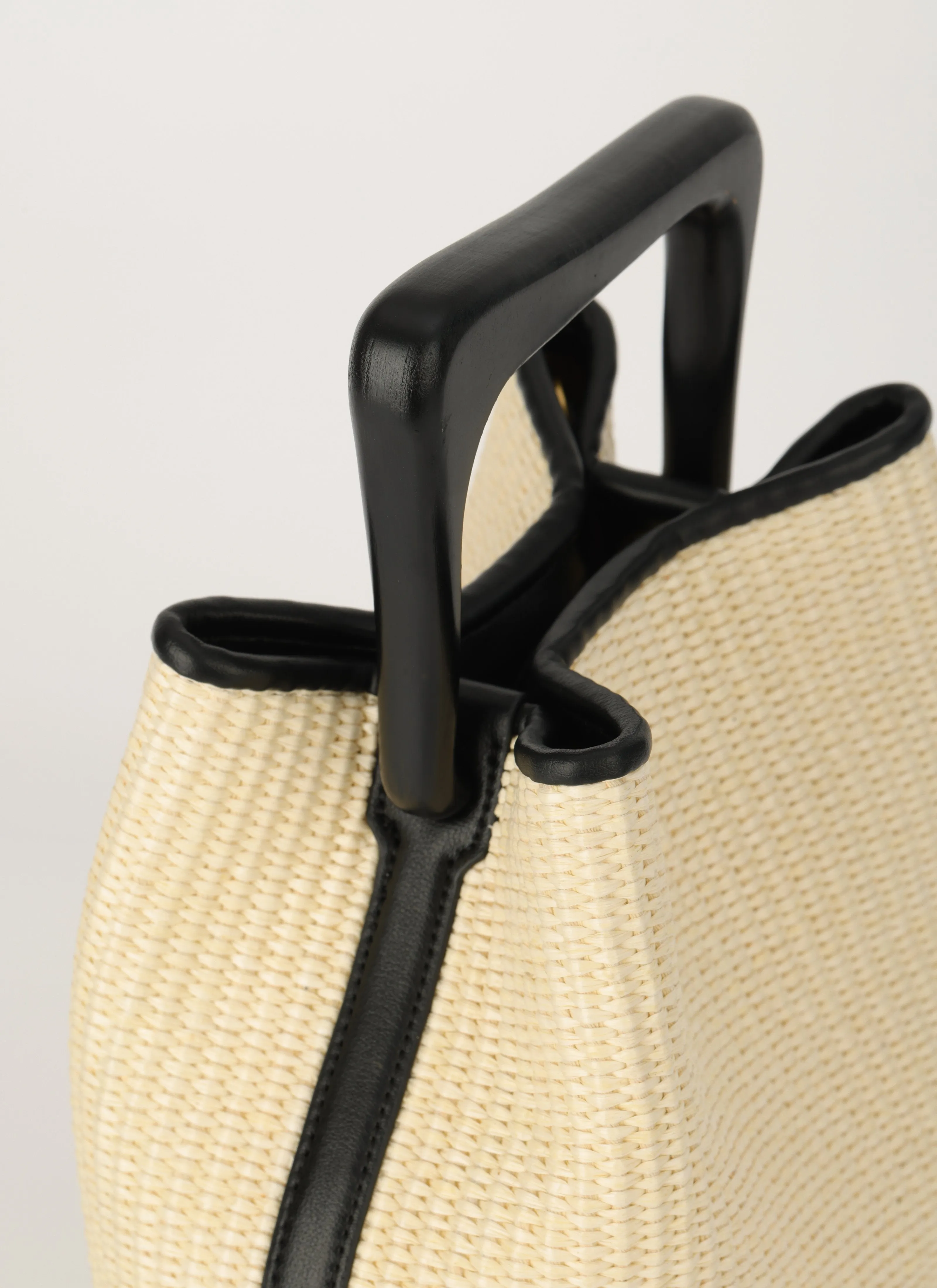Ozzy Raffia Bag - Pale