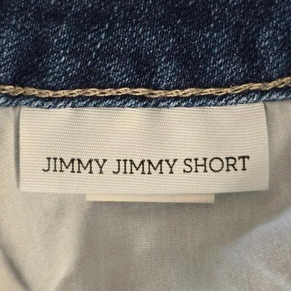 Paige Jimmy Jimmy Rolled Cuff Denim Jean Shorts in Audrey