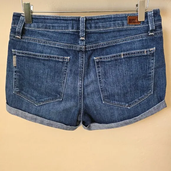 Paige Jimmy Jimmy Rolled Cuff Denim Jean Shorts in Audrey