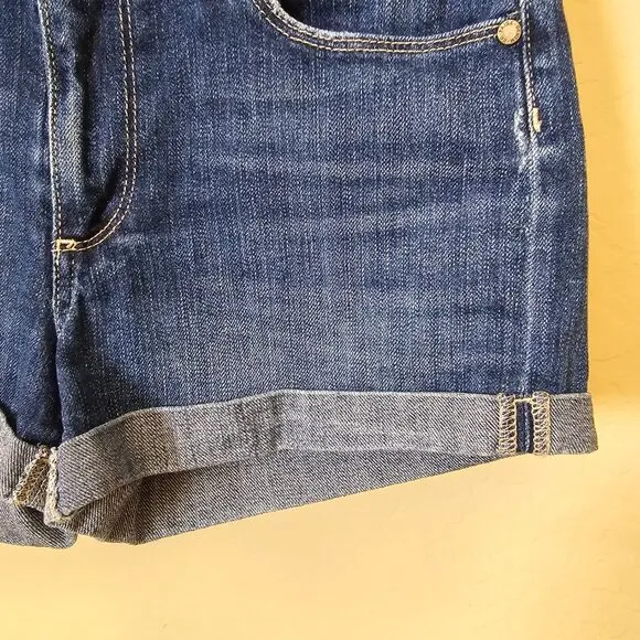 Paige Jimmy Jimmy Rolled Cuff Denim Jean Shorts in Audrey