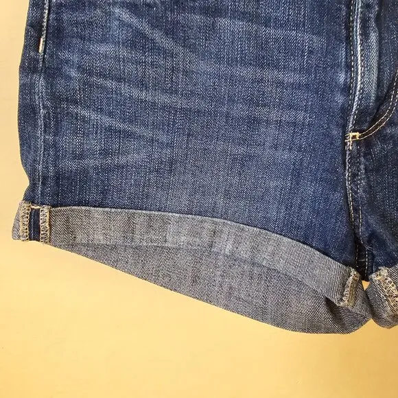 Paige Jimmy Jimmy Rolled Cuff Denim Jean Shorts in Audrey