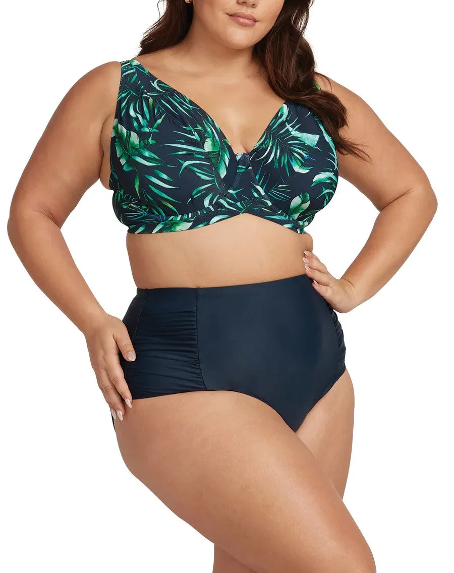 Palmspiration Goya G Bikini Top In Dark Navy - Artesands