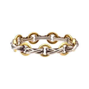 Paloma Picasso for Tiffany & Co. 18K Yellow Gold and Silver XO Vintage Bracelet