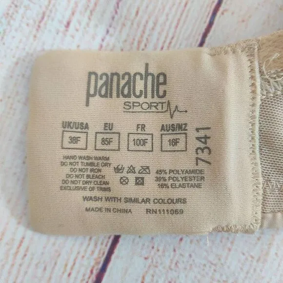 Panache Sport non wired sports bra beige 38F
