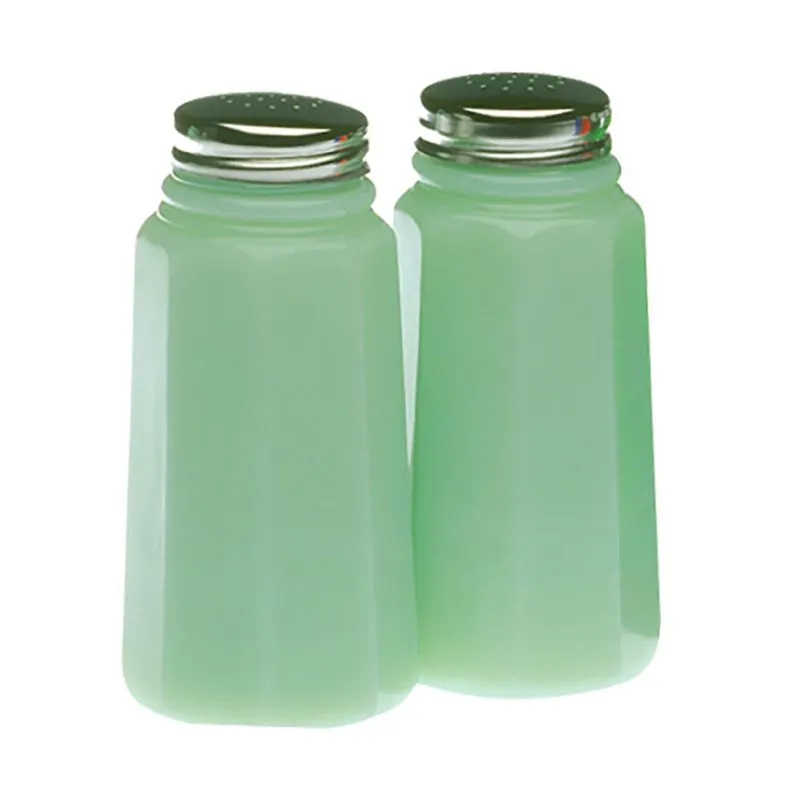 Panel Glass Salt & Pepper Shaker Set - 6 Color Options