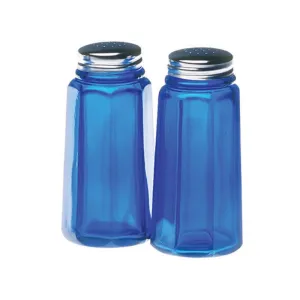 Panel Glass Salt & Pepper Shaker Set - 6 Color Options