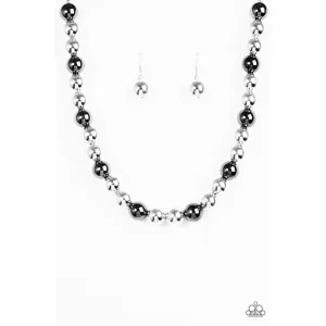 Paparazzi Downtown Drama - Silver Necklace
