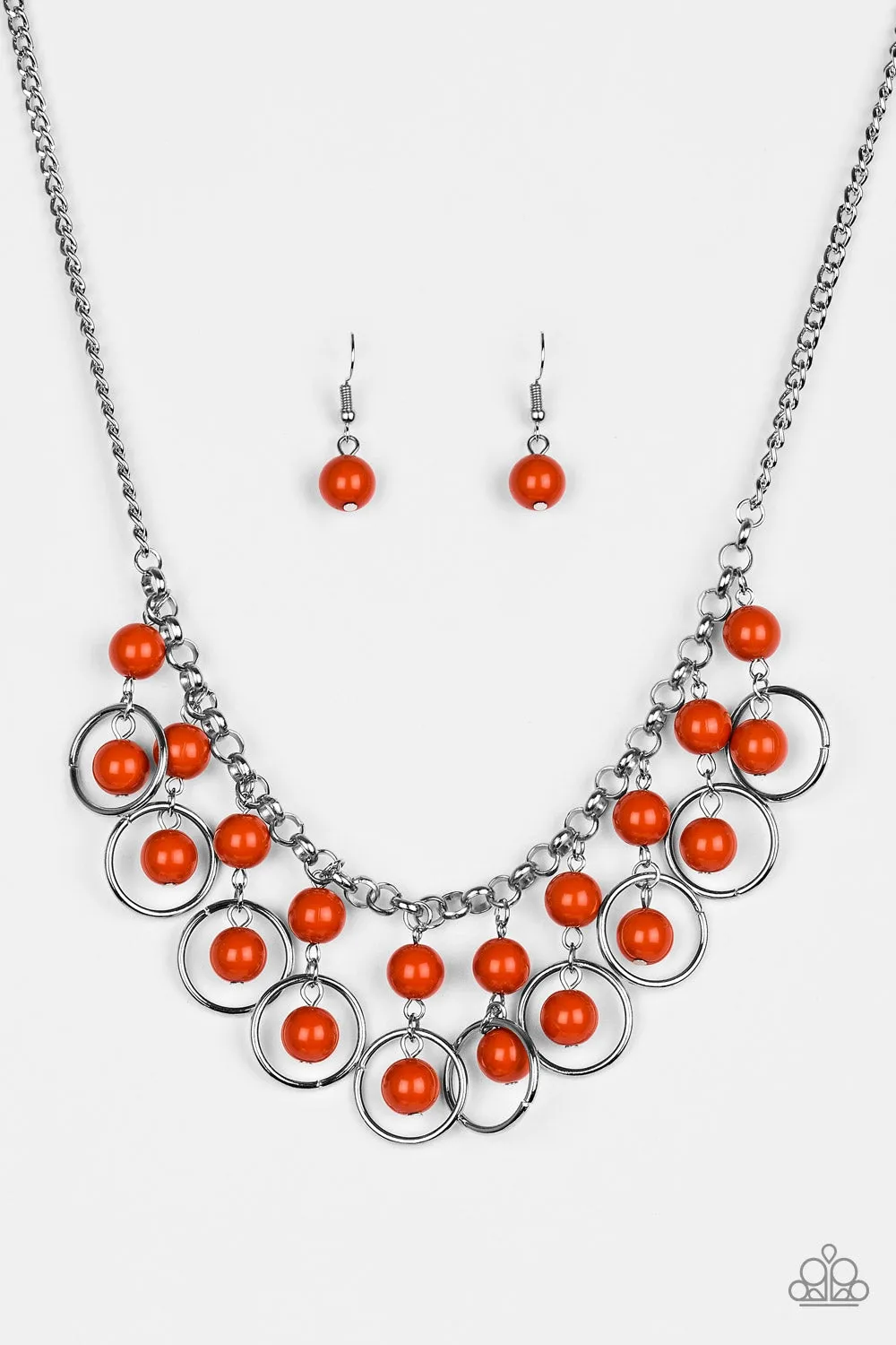 Paparazzi Really Rococo Necklace Orange
