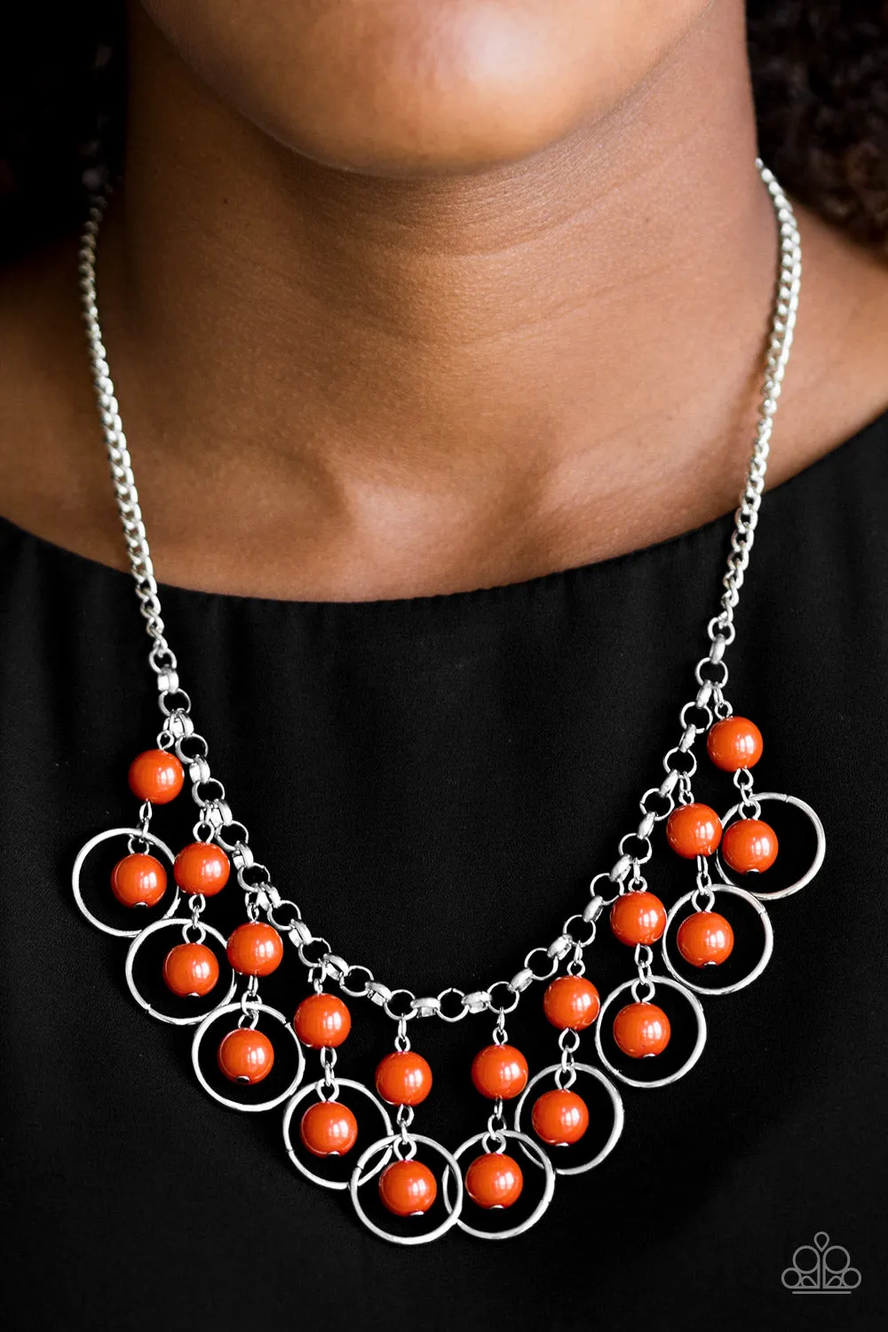 Paparazzi Really Rococo Necklace Orange