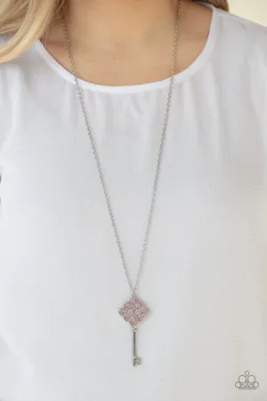 Paparazzi Unlocked Necklace Pink