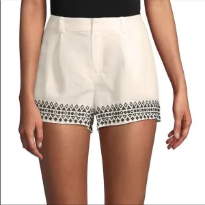 PARKER Embroidered Linen Short