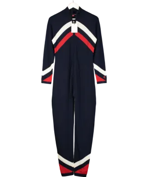 Perfect Moment Blue Knitted Wool Jumpsuit UK M