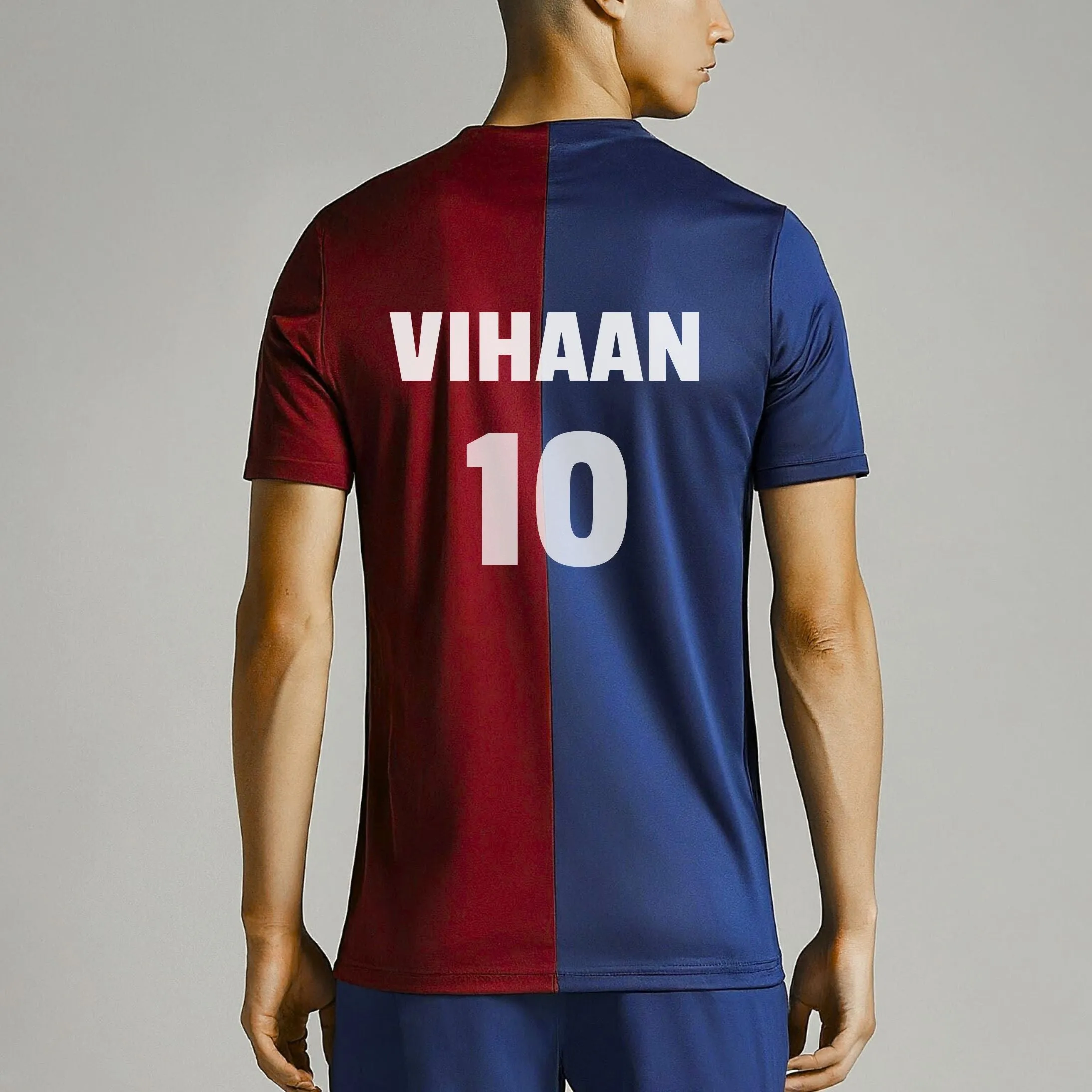 Personalized Barca Jersey & Shorts for Football Enthusiasts