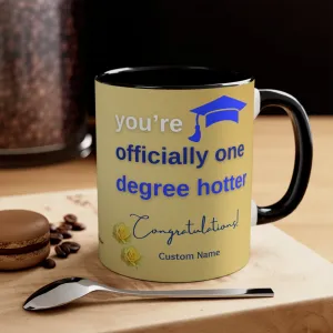 Personalized Blue and Gold Graduation Coffee Mug