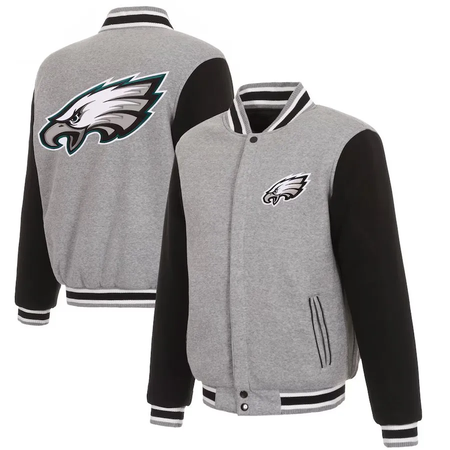 Philadelphia Eagles Reversible Two-Tone Fleece Jacket