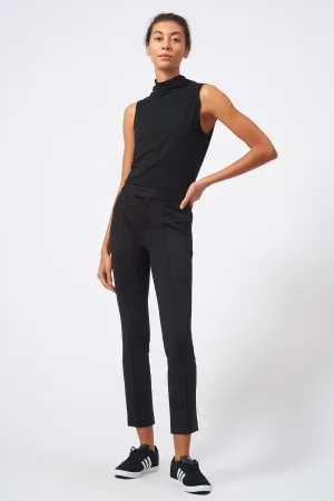 Pintuck Ponte Stovepipe Pant