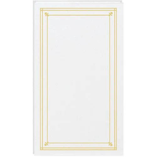 Pioneer Photo Albums Slim Line Post Style Pocket Album (White)