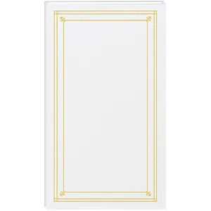 Pioneer Photo Albums Slim Line Post Style Pocket Album (White)