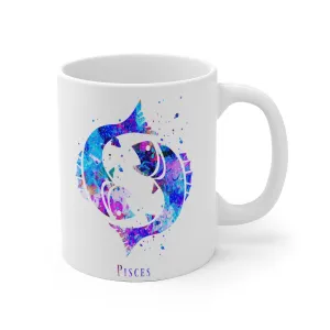 Pisces Zodiac Sign Mug - 11 oz, 15 oz