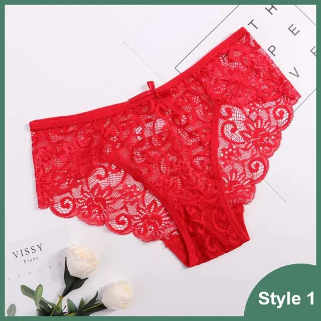 Plus Size S/XL Fashion High Quality Women's Panties Transparent Underwear Women Lace Soft Briefs Sexy Lingerie Intimates