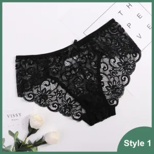 Plus Size S/XL Fashion High Quality Women's Panties Transparent Underwear Women Lace Soft Briefs Sexy Lingerie Intimates