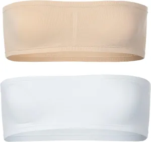 Popular Girl's Bandeau Bra with Removable Padding - Strapless Tube Bra for Girls and Teens, Seamless