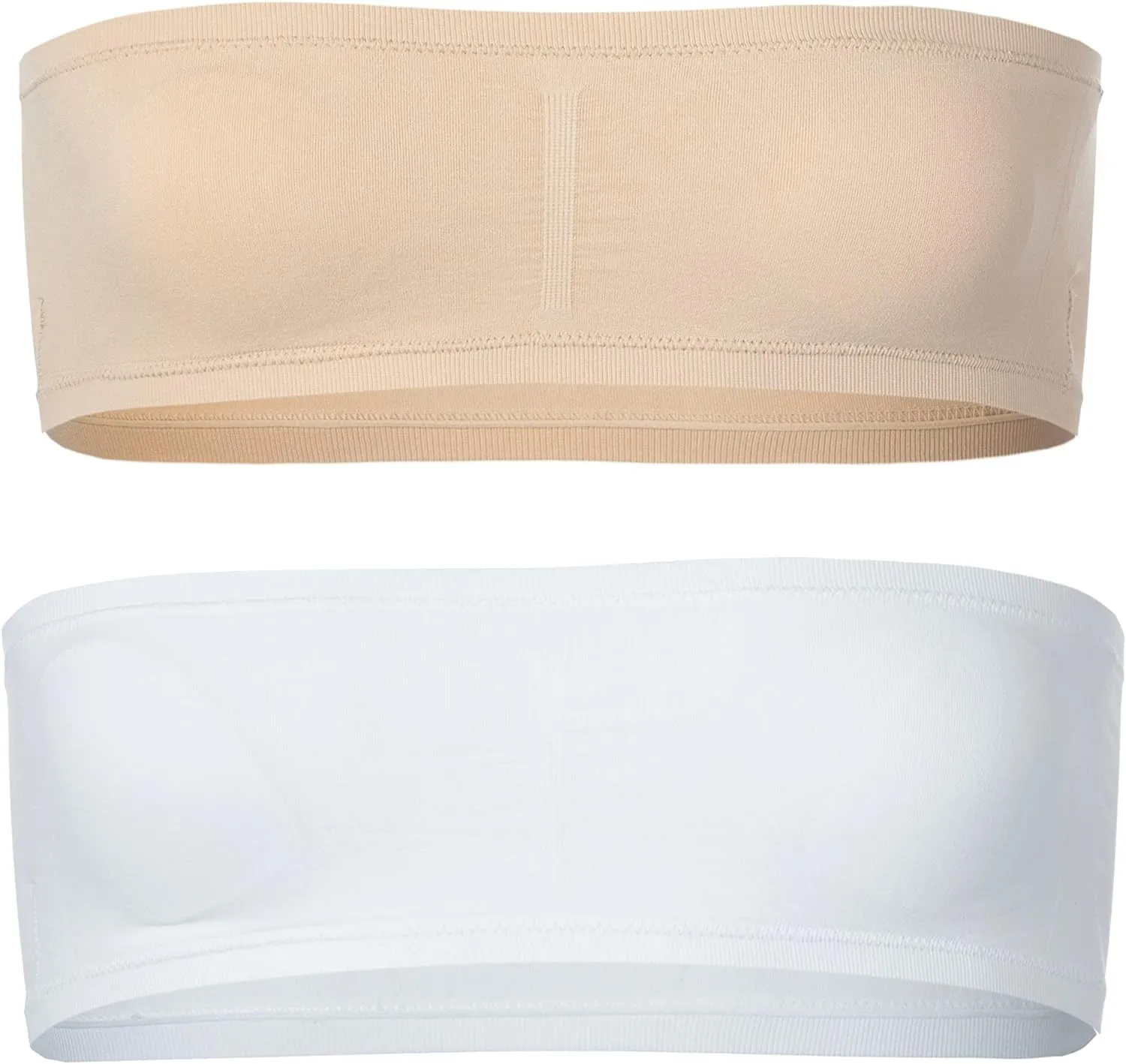 Popular Girl's Bandeau Bra with Removable Padding - Strapless Tube Bra for Girls and Teens, Seamless